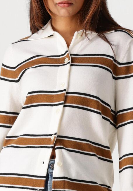 Creme SELECTED WOMEN Strickjacke SLFTHEA LS KNIT BUTTON COLLAR NECK - large