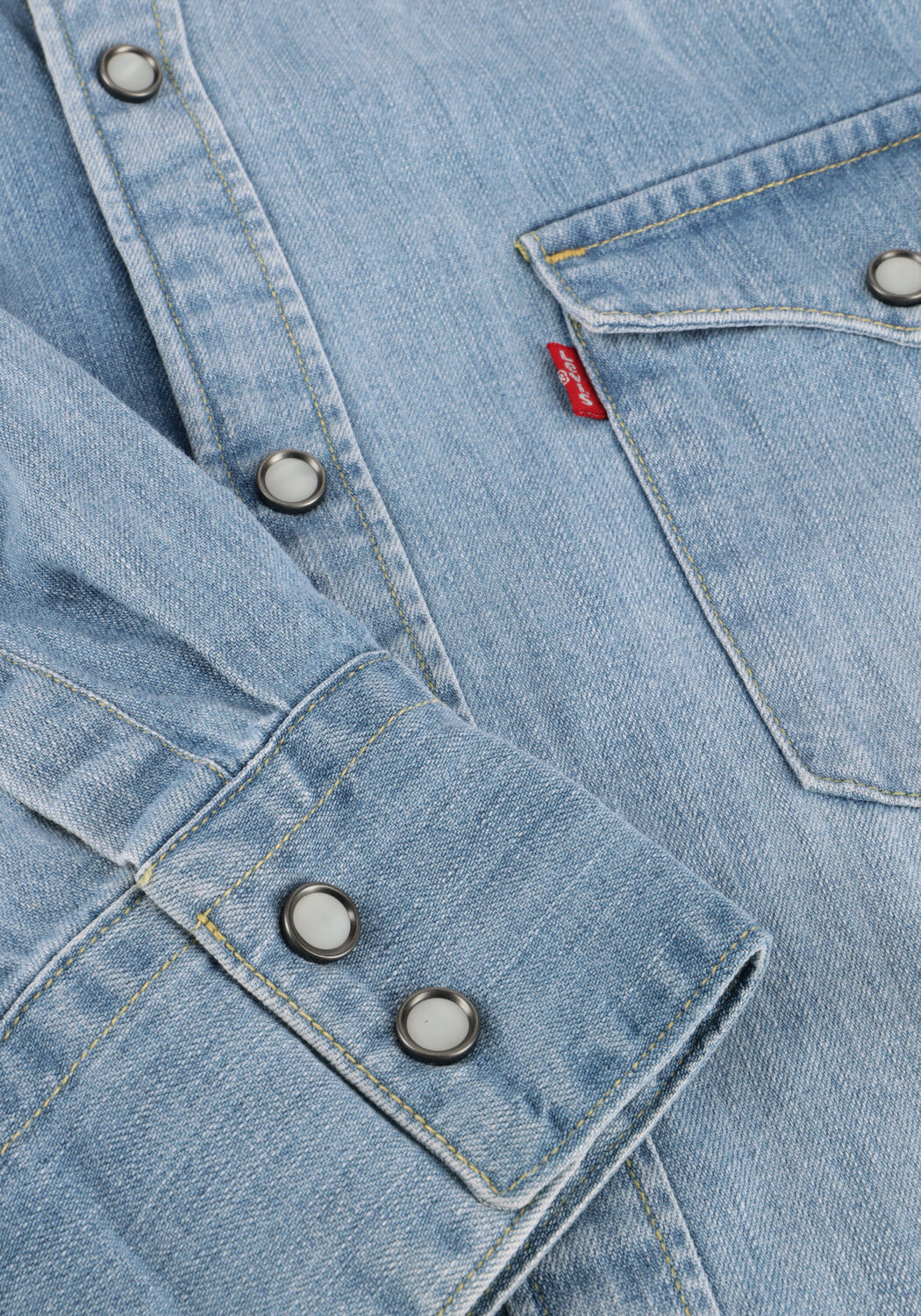 Hellblau LEVI'S Casual-Oberhemd BARSTOW WESTERN - large