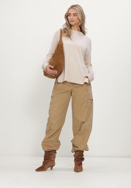 Beige RUBY TUESDAY Pullover VALLIE SOFT ROUND NECK PULLOVER HIGH BORDER - large