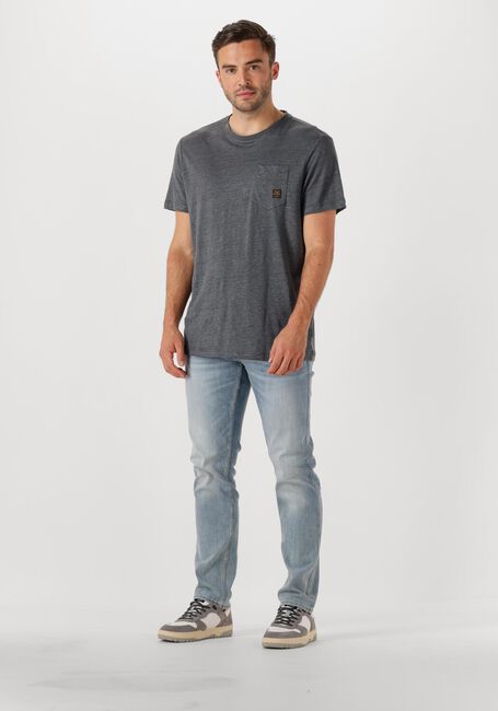 Graue PME LEGEND T-shirt SHORT SLEEVE R-NECK LINEN JERSEY - large