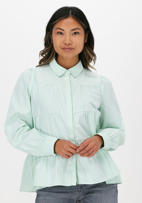Grüne NEO NOIR Blusen RICA STRIPE SHIRT - large