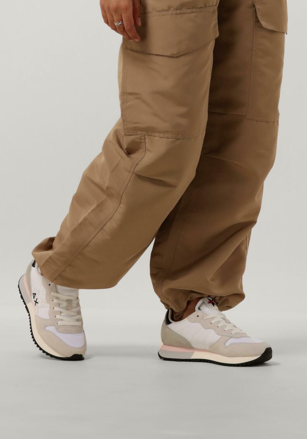 Wei&szlig;e SUN68 Sneaker Low STARGIRL GLITTER LOGO - large