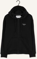 Schwarze CALVIN KLEIN Strickjacke STACKED LOGO ZIP-THROUGH Schwarze CALVIN KLEIN Strickjacke STACKED LOGO ZIP-THROUGH - medium