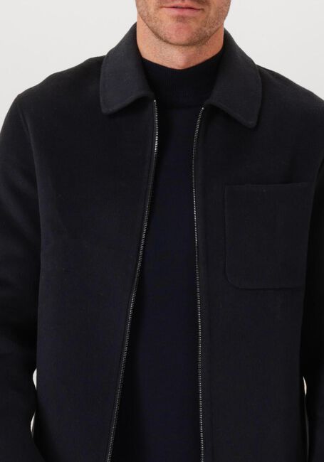 Schwarze PROFUOMO Overshirts OVERSHIRT WOOL ZIPPER - large