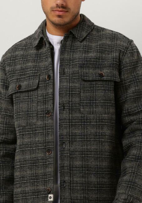 Dunkelgrün ANERKJENDT Overshirt AKLION CHECK OVERSHIRT - large