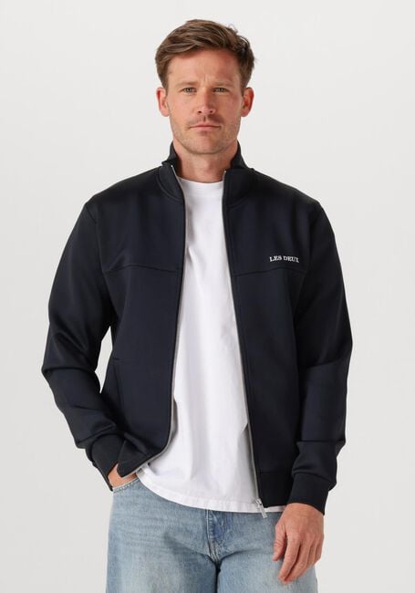 Dunkelblau LES DEUX Strickjacke BALLIER TRACK JACKET - large