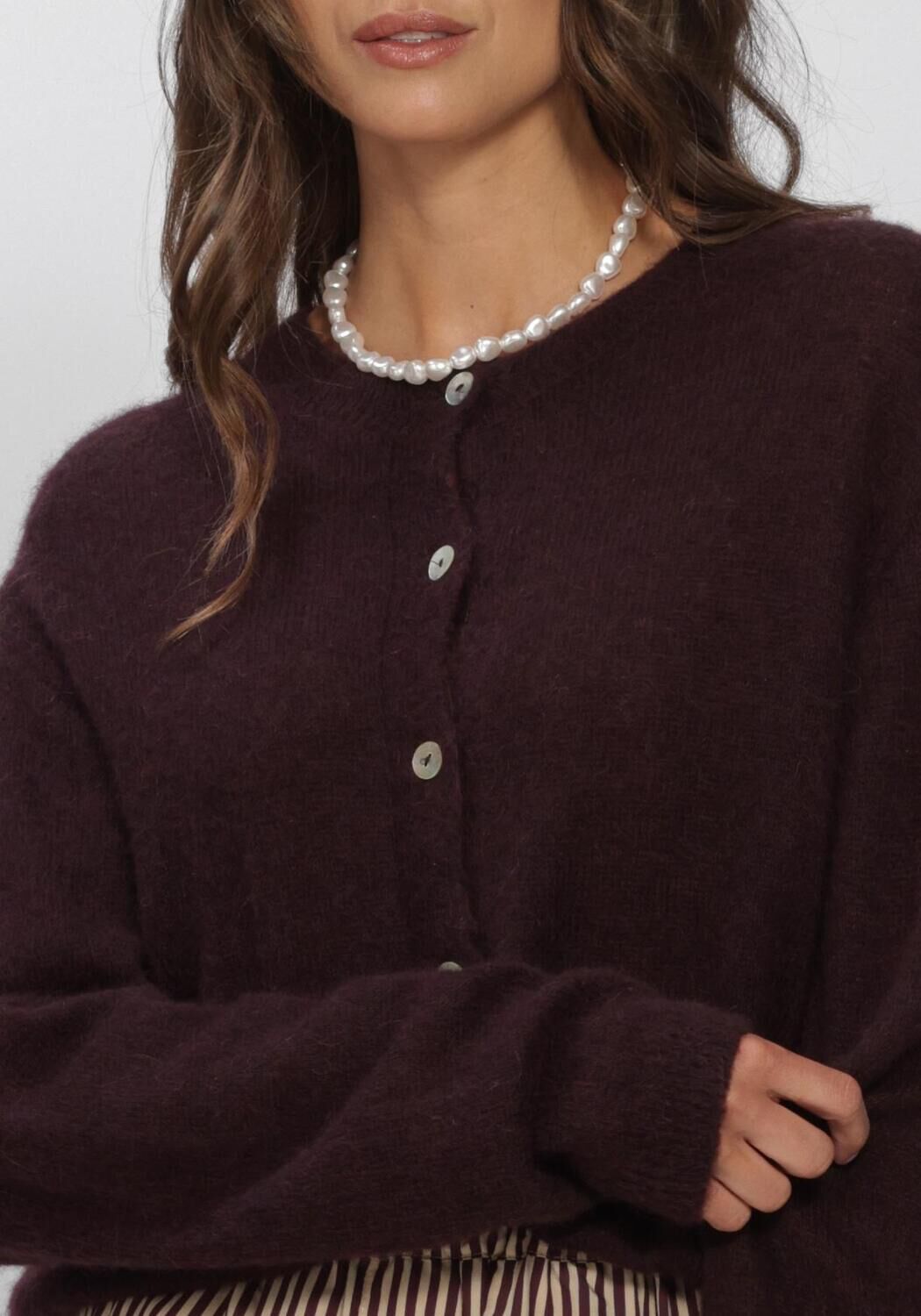 Bordeaux BY-BAR Strickjacke CLEO CARDIGAN - large