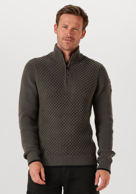 Olive PME LEGEND Rollkragenpullover COTTON MIX - large