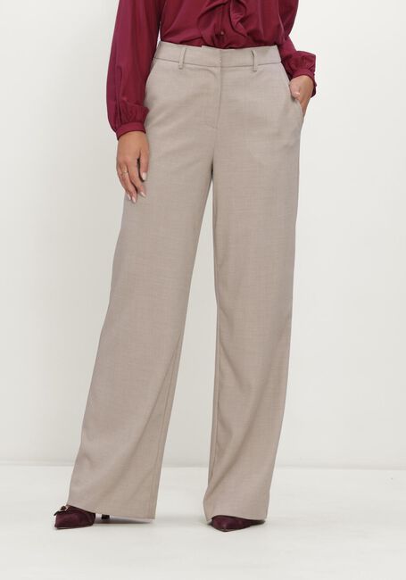 Beige MSCH COPENHAGEN Weite Hose MSCHMARCELI HW PANTS LONG - large