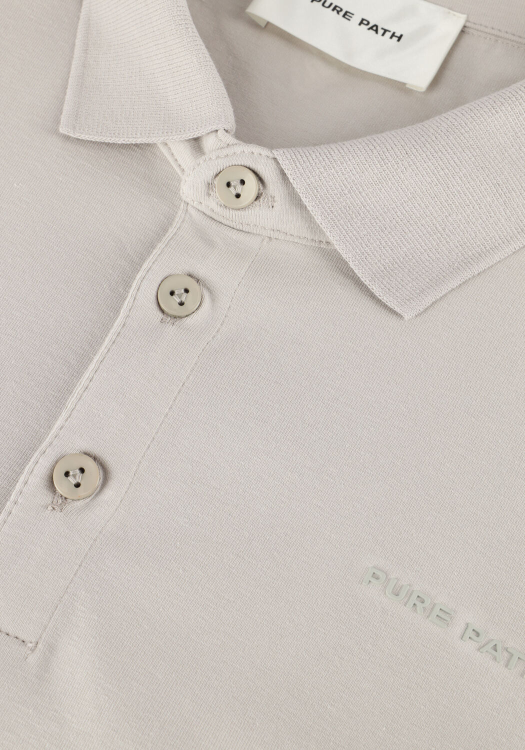 Hellgrau PURE PATH Polo-Shirt REGULAR FIT POLO SS T-SHIRTS - large