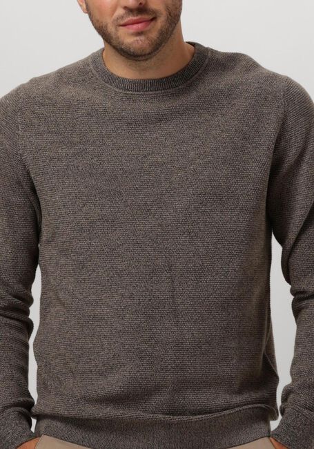 Graue SELECTED HOMME Pullover SLHROSS LS KNIT STRUCTURE CREW NECK NOOS - large