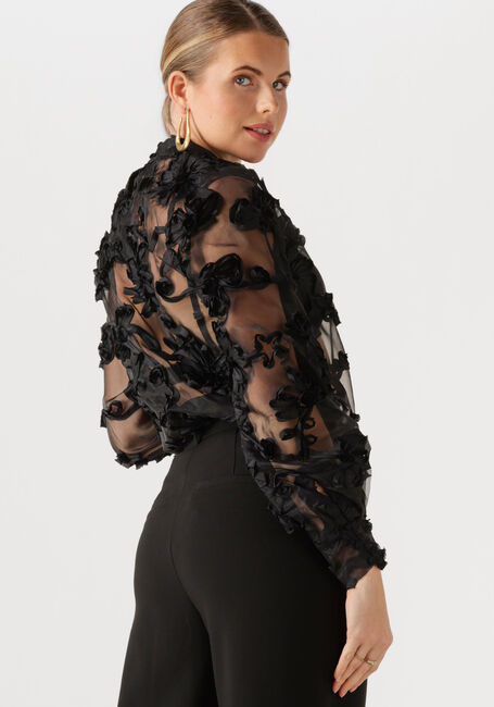 Schwarze AAIKO Blusen LUCIA FLOWER PES 502 - large