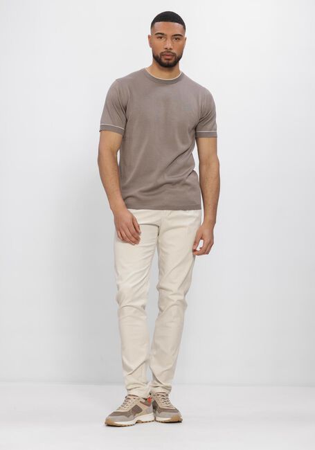 Taupe STEFANO LAURAN Polo-Shirt T-SHIRT BROR - large