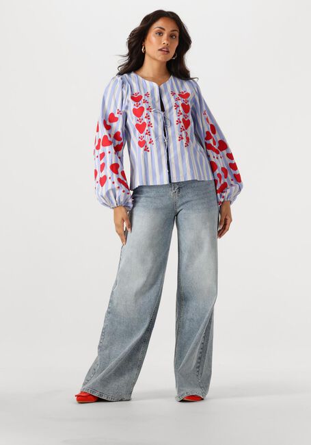 Blaue SISSEL EDELBO Blusen ELISABETH TOP - large