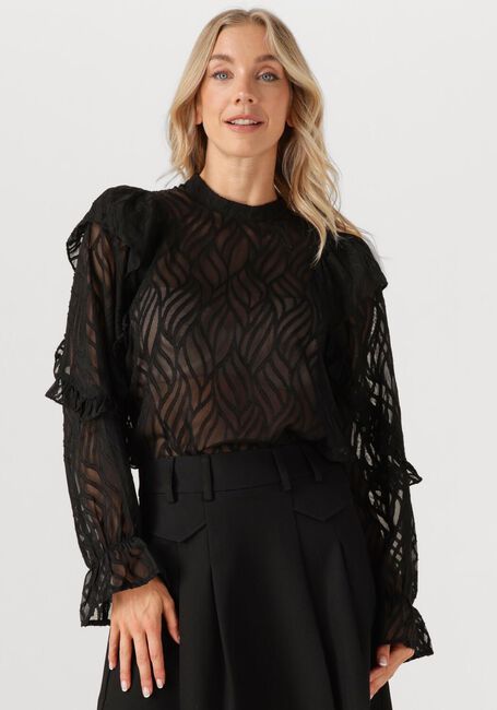 Schwarze CO'COUTURE Blusen ROCHELLE FRILL BLOUSE - large