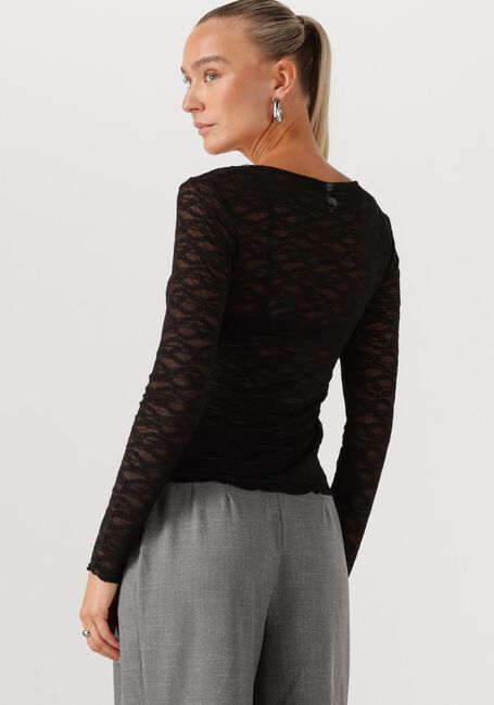 Schwarze Y.A.S. Top YASCARA LS LACE TOP - large
