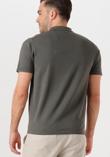 Dunkelgrün DSTREZZED Polo-Shirt DORIAN ZIP POLO - large
