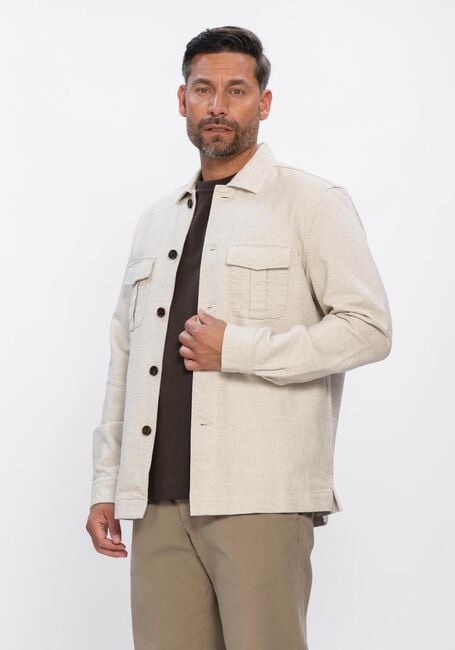 Beige PROFUOMO Overshirts OVERSHIRT CO/LIN - large