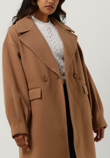 Camelfarbene LIU JO Mäntel CAPPOTTO TS.NAVETTA DIAGONALE - large