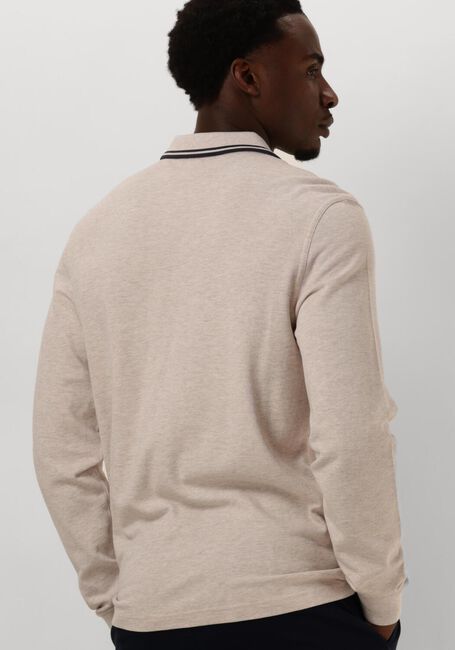 Beige FRED PERRY Polo-Shirt TWIN TIPPED FRED PERRY SHIRT LONG SLEEVE - large