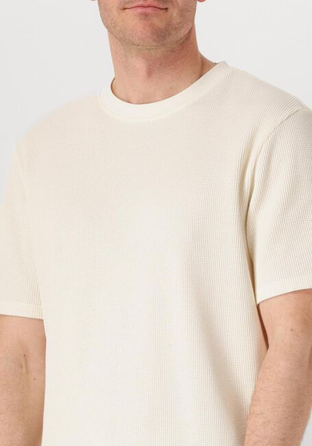 Ecru ANERKJENDT T-shirt AKKIKI S/S WAFFLE TEE - large