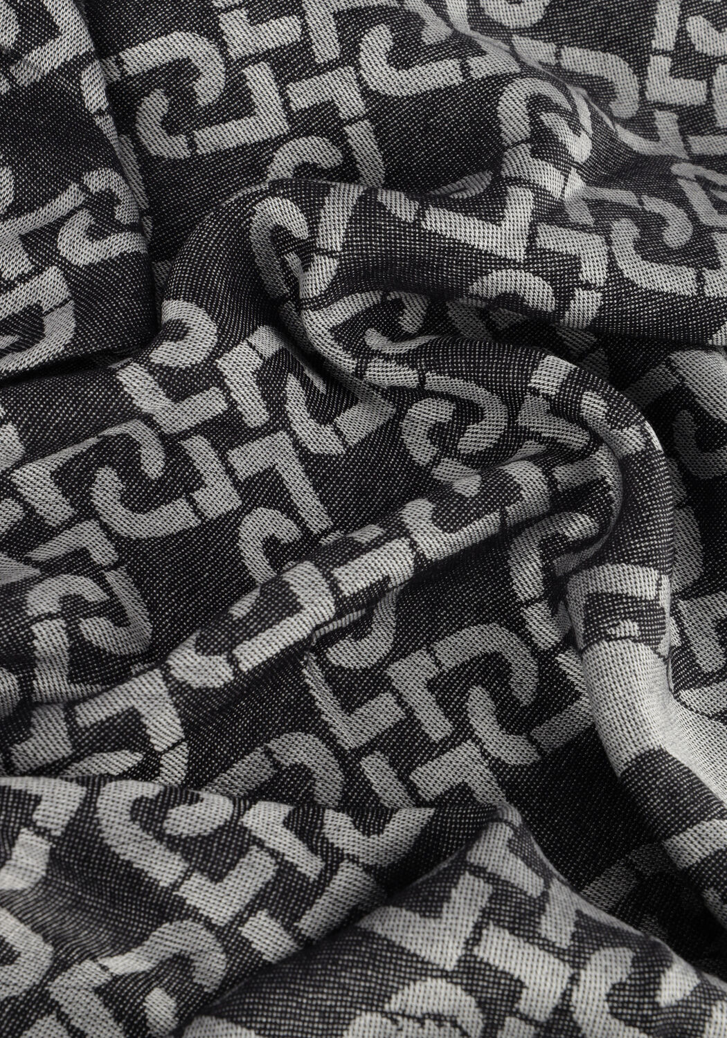 Schwarze LIU JO Schal LOGO FOULARD 1 - large