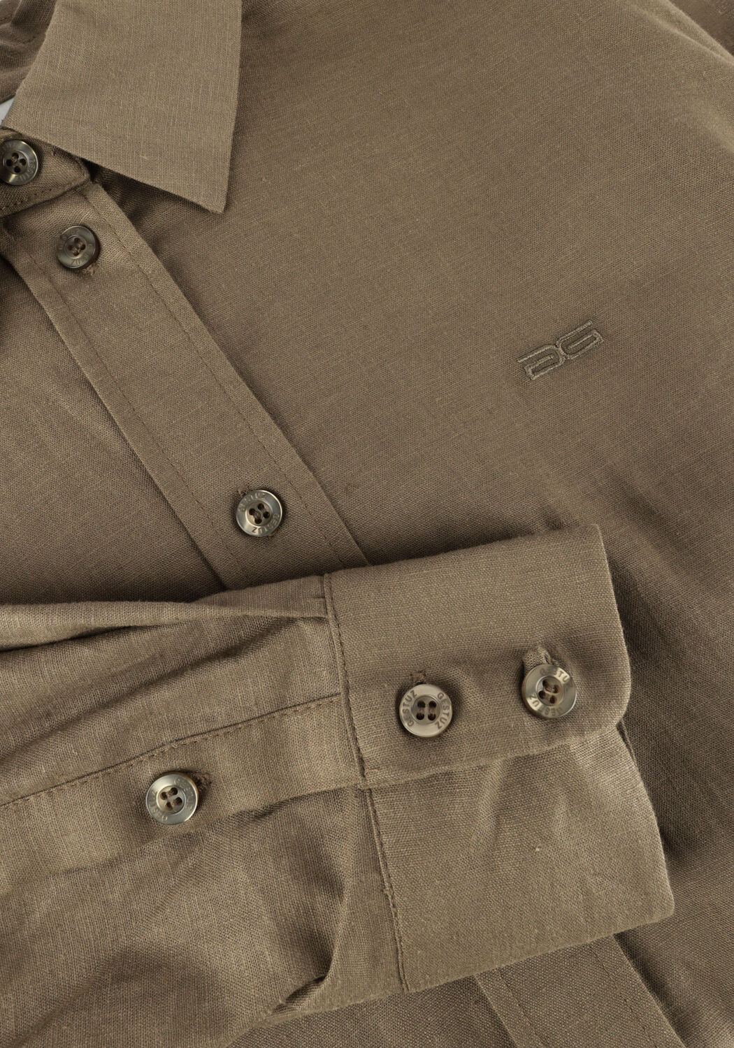 Graue GESTUZ Blusen LIZAGZ OZ LINEN SHIRT - large