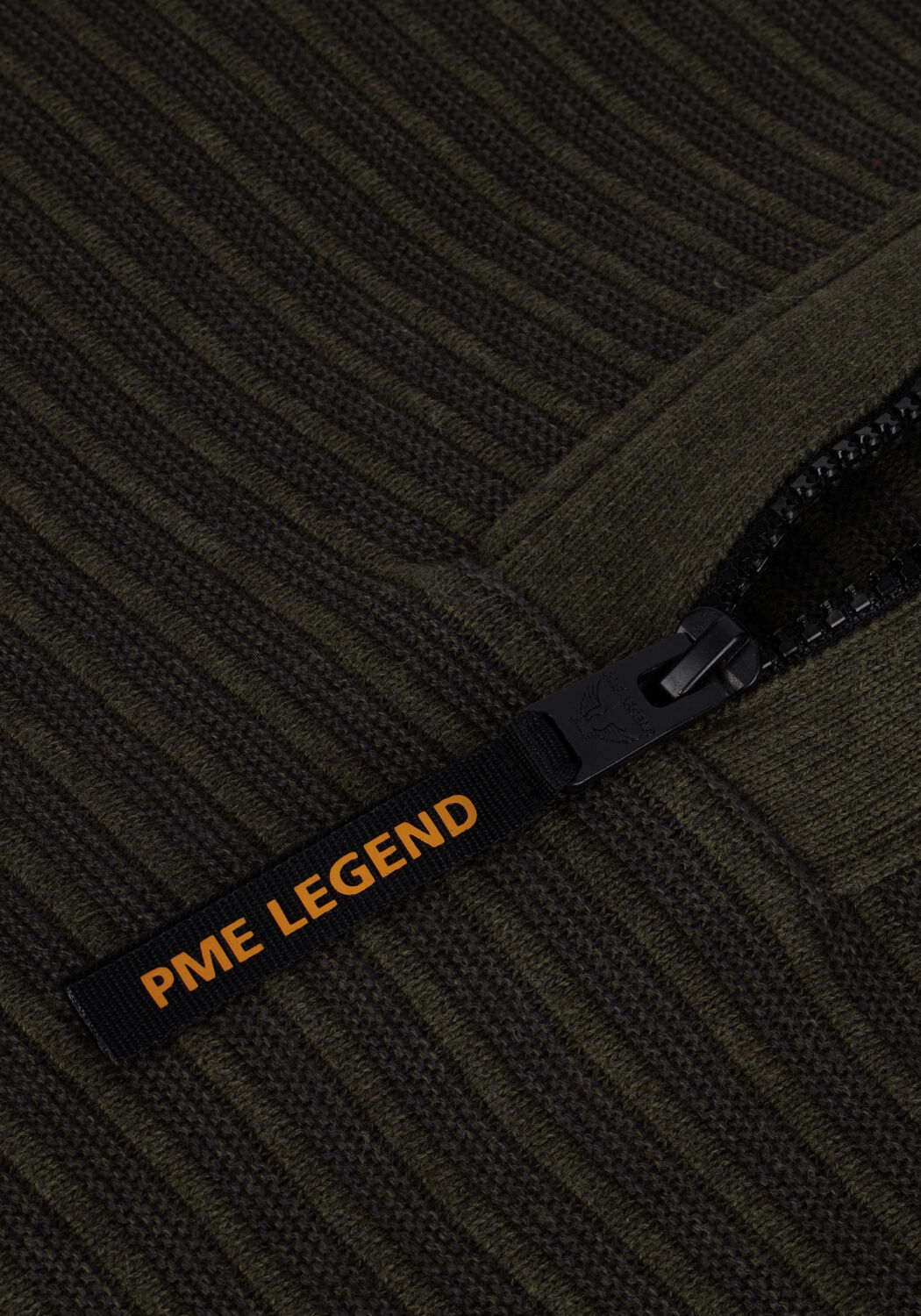 Gr&uuml;ne PME LEGEND Pullover HALF ZIP COLLAR COTTON KNIT - large