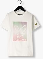 Weiße LYLE & SCOTT T-shirt DOTTED EAGLE GRAPHIC T-SHIRT - medium