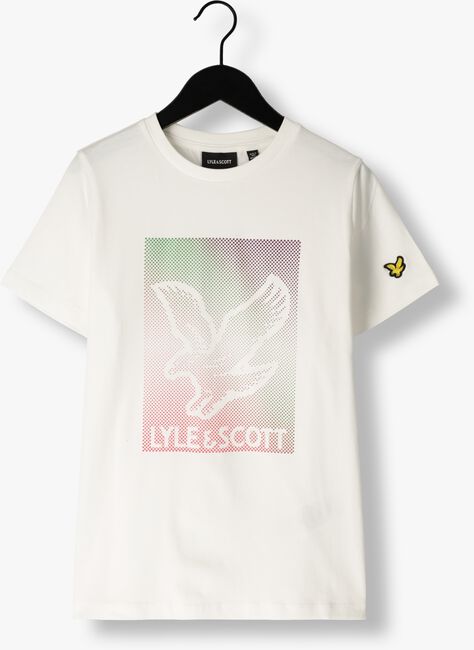 Weiße LYLE & SCOTT T-shirt DOTTED EAGLE GRAPHIC T-SHIRT - large