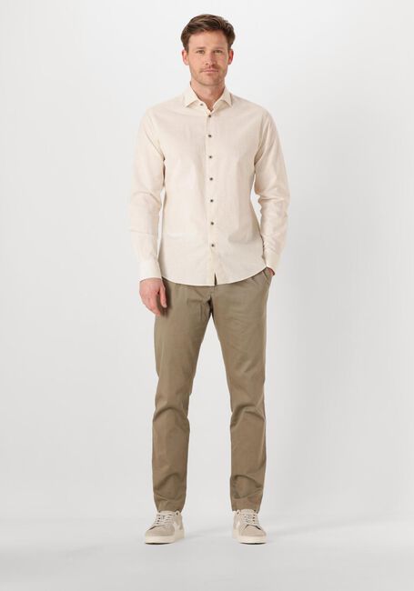 Ecru PROFUOMO Klassisches Oberhemd SHIRT X-CUTAWAY SC SF COTTON LINEN - large