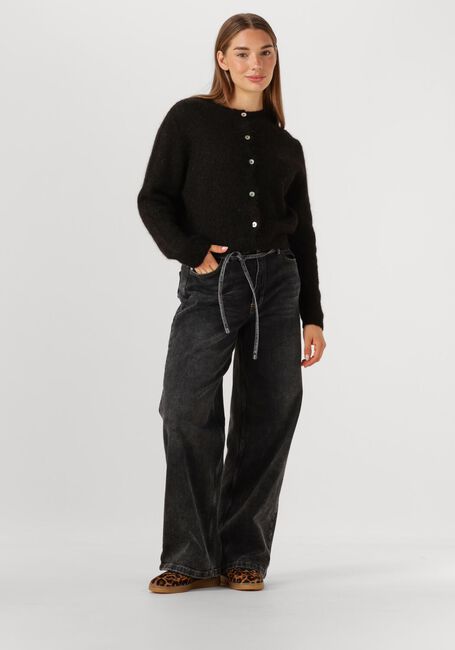 Schwarze BY-BAR Strickjacke CLEO NATURAL CARDIGAN - large
