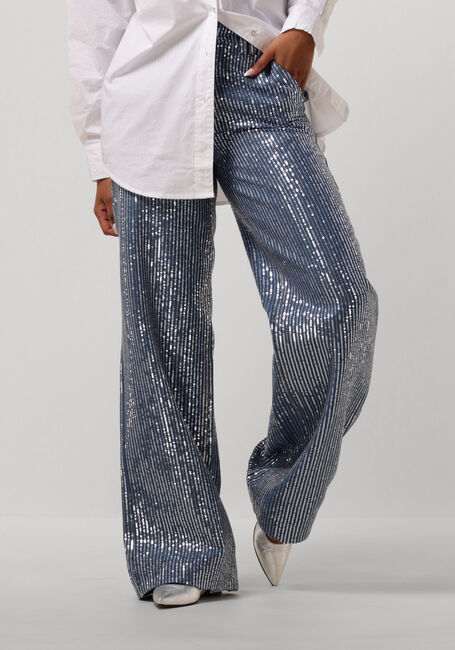Blaue CO'COUTURE Straight leg jeans SEQUIN DENIM PANT - large