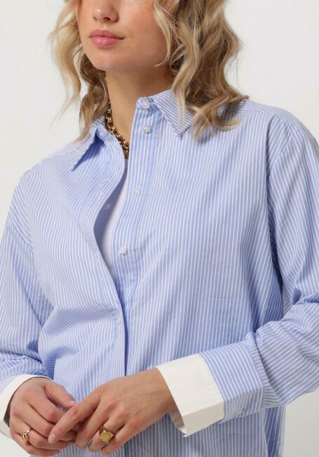 Hellblau CO'COUTURE Blusen DOUBLE CUFF STRIPE SHIRT - large