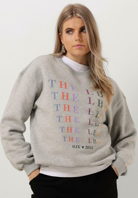 Graue ALIX THE LABEL Pullover LADIES KNITTED THE LABEL SWEATER - large