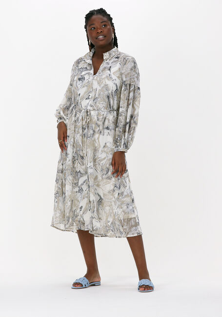 Grüne MSCH COPENHAGEN Midikleid KABRINA LS SHIRT DRESS AOP - large