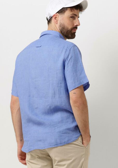Blaue TOMMY HILFIGER Casual-Oberhemd PIGMENT DYED LINEN RF SHIRT S/S - large