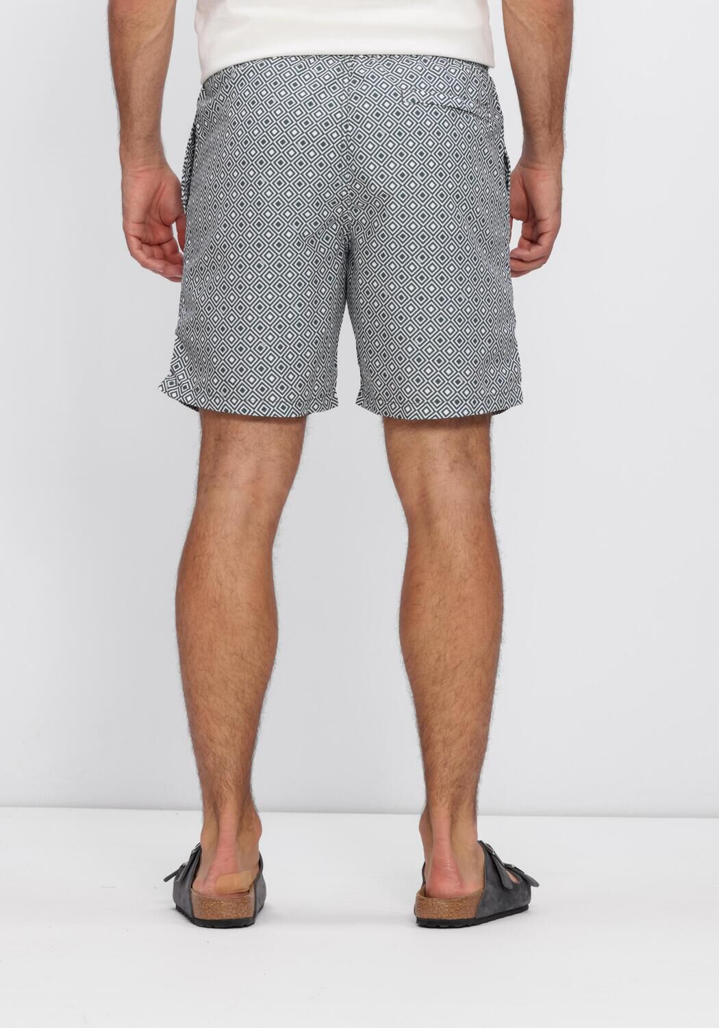 Gr&uuml;ne SHIWI Badehosen MIKE SWIM SHORTS 7 INCH GEO SQUARE - large