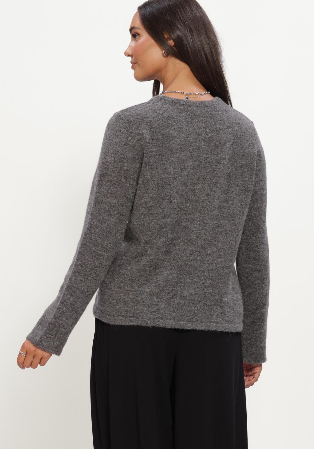 Schwarze SELECTED WOMEN Pullover SLWLULU NEW LS KNIT O-NECK - large