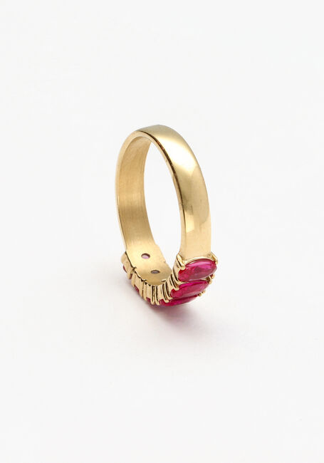 Goldfarbene NOTRE-V Ring OMSS23-021 PINK - large