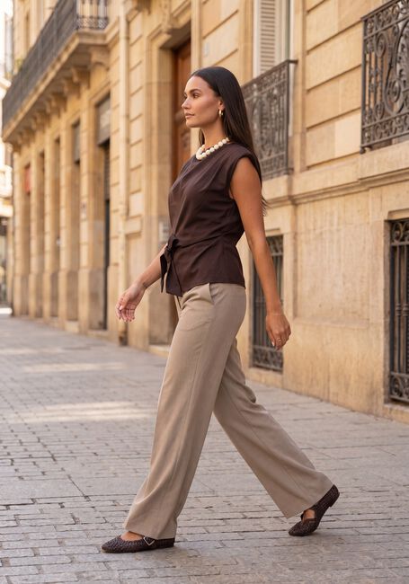 Braune CO'COUTURE Tops & T-shirts LUNACC PLEAT TOP - large