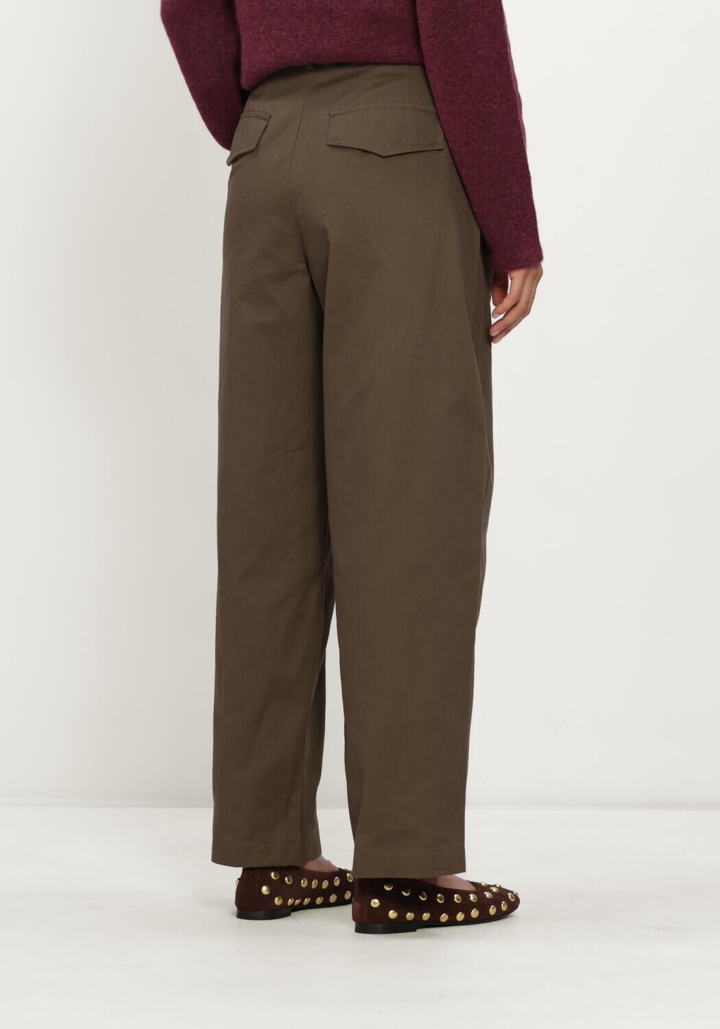 Olive MY ESSENTIAL WARDROBE Weite Hose MWGISVA KENDEL BARREL PANT - large