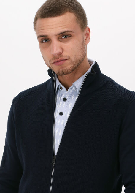 Dunkelblau VANGUARD Strickjacke ZIP JACKET COTTON - large
