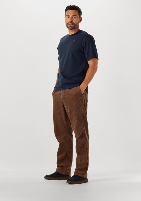 Braune ANERKJENDT Chino AKJAN CORD PLEAT PANTS - large