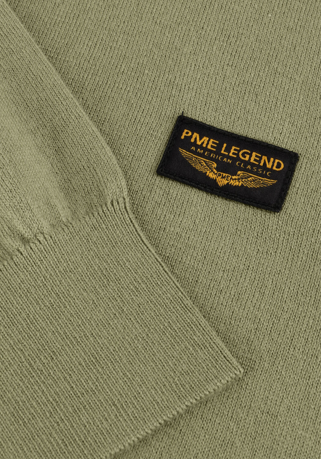 Khaki PME LEGEND Pullover AMERICAN CLASSIC KNIT - large