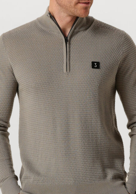 Hellgrau BUTCHER OF BLUE Pullover STRUCTURE HALFZIP - large
