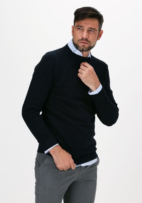 Blaue KULTIVATE Pullover KN RYAN - large