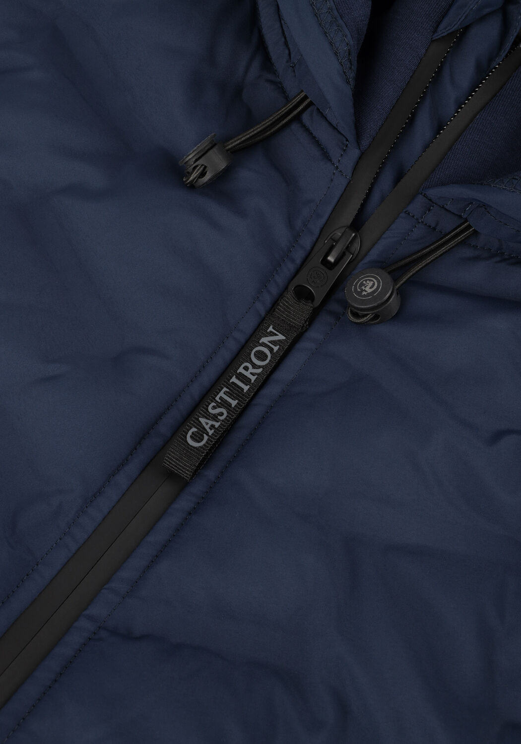 Blaue CAST IRON Jack ZIP JACKET INTERLOCK NYLON - large