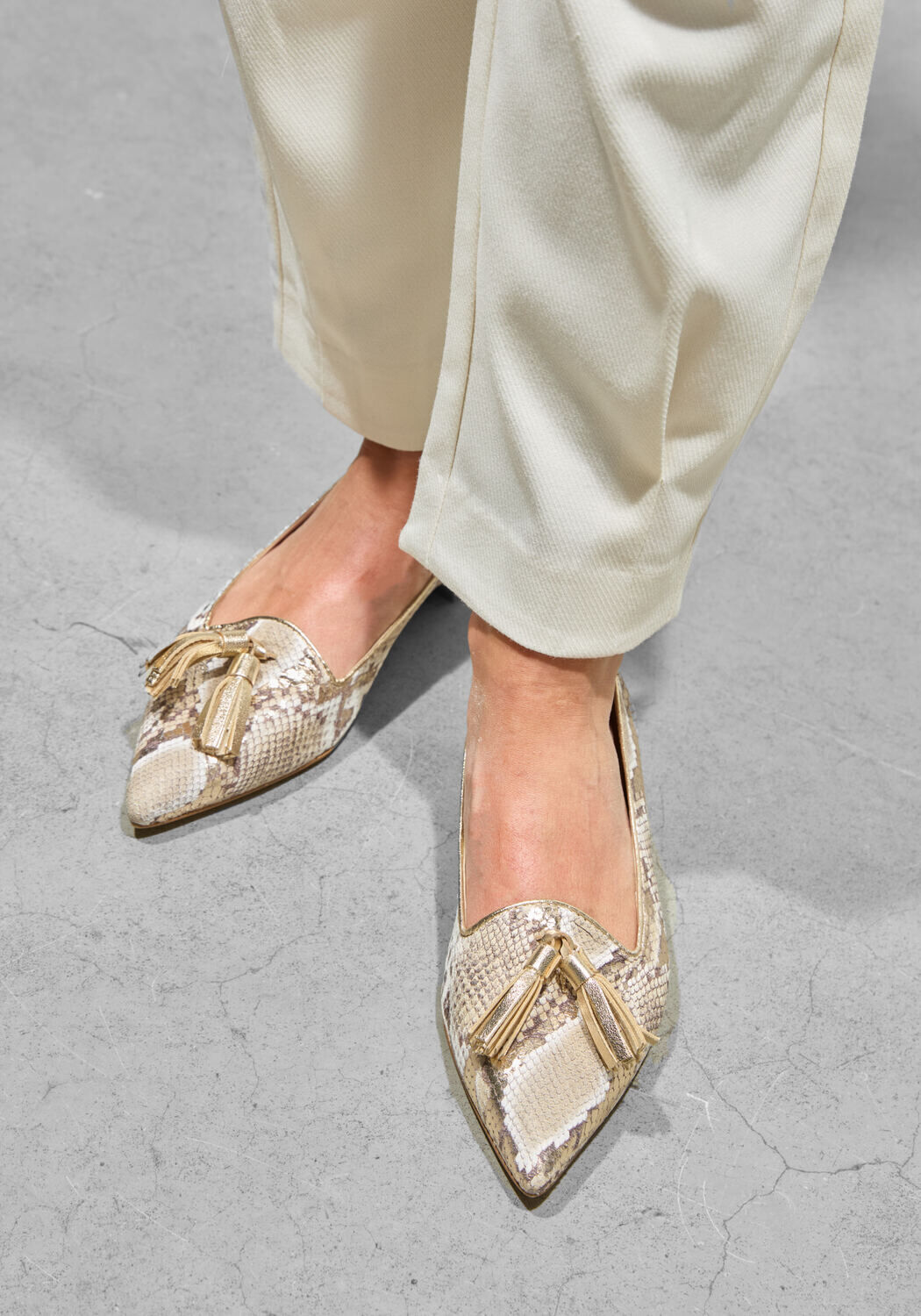 Goldfarbene STEFANO LAURAN Loafer PISA - large