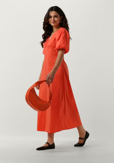 Orangene NEO NOIR Maxikleid ILLANA POPLIN DRESS - large